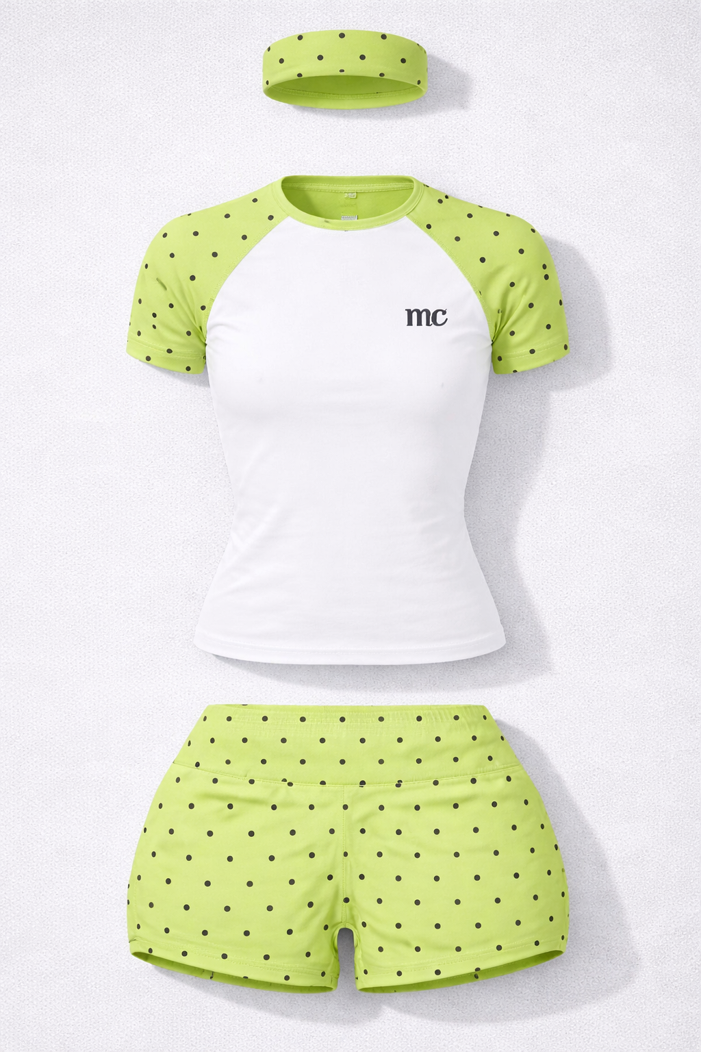 Polka Dot Lounge Set Women, Custom Color 2 Piece Outfit, Matching Short Set with Headband, Cute Summer Set XS-2XL(Preorder)