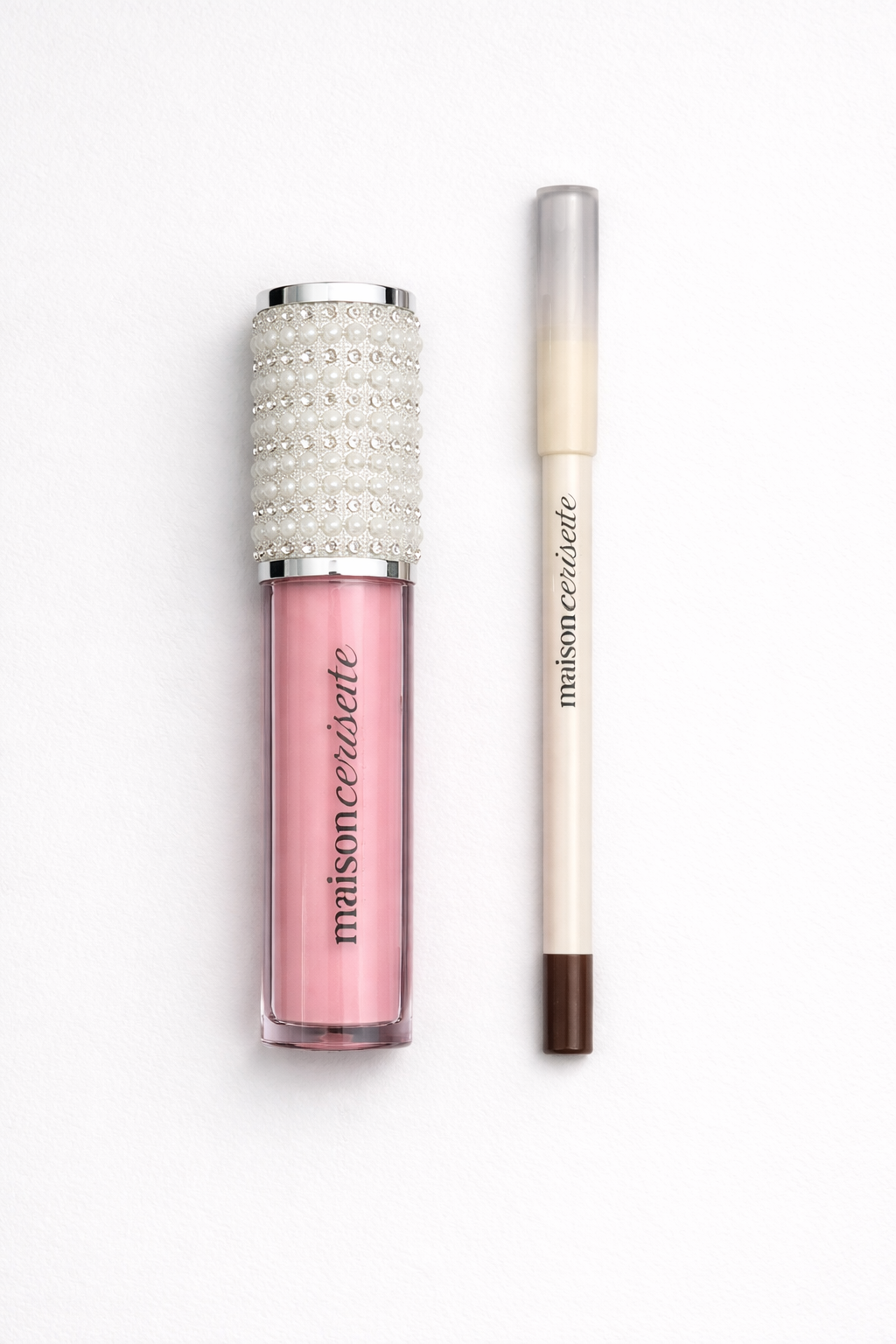 Dollface Lip Duo – Pink Gloss & Lip Liner Set, Y2K Soft Glam Lip Combo, High Shine Non-Sticky Lip Gloss + Precision Liner