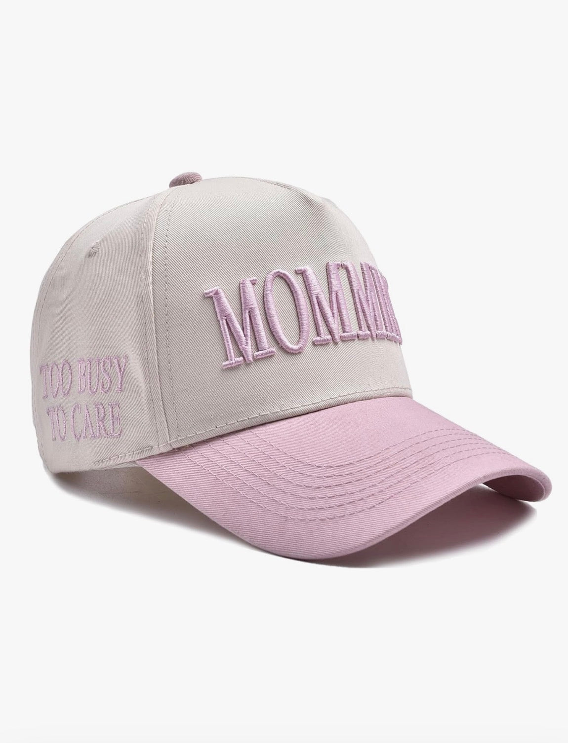 Mommin Embroidered Hat | Two Tone Mom Baseball Cap | Neutral Mom Hat | Mom Life Cap | Everyday Mom Gift