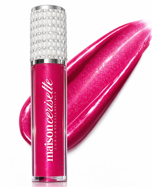 Rose Éclat Lip Gloss, Soft Rose Gloss, High Shine Non Sticky Lip Gloss, Everyday Glam Makeup