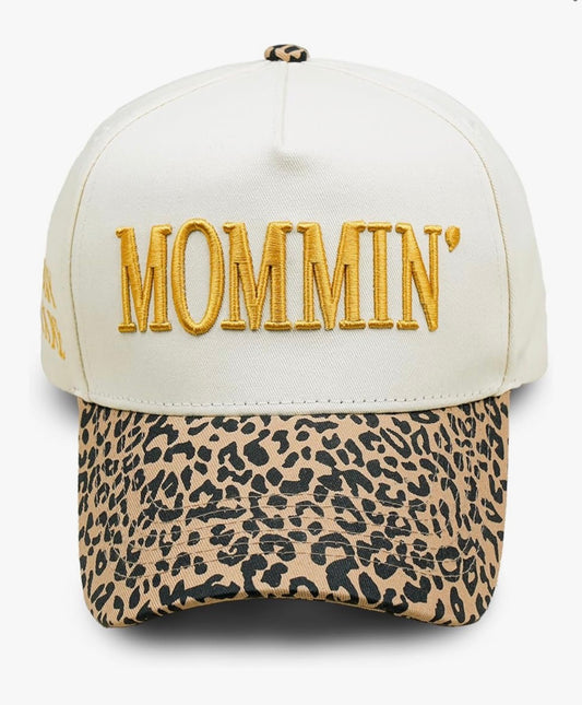 Mommin Embroidered Hat | Two Tone Mom Baseball Cap | Neutral Mom Hat | Mom Life Cap | Everyday Mom Gift