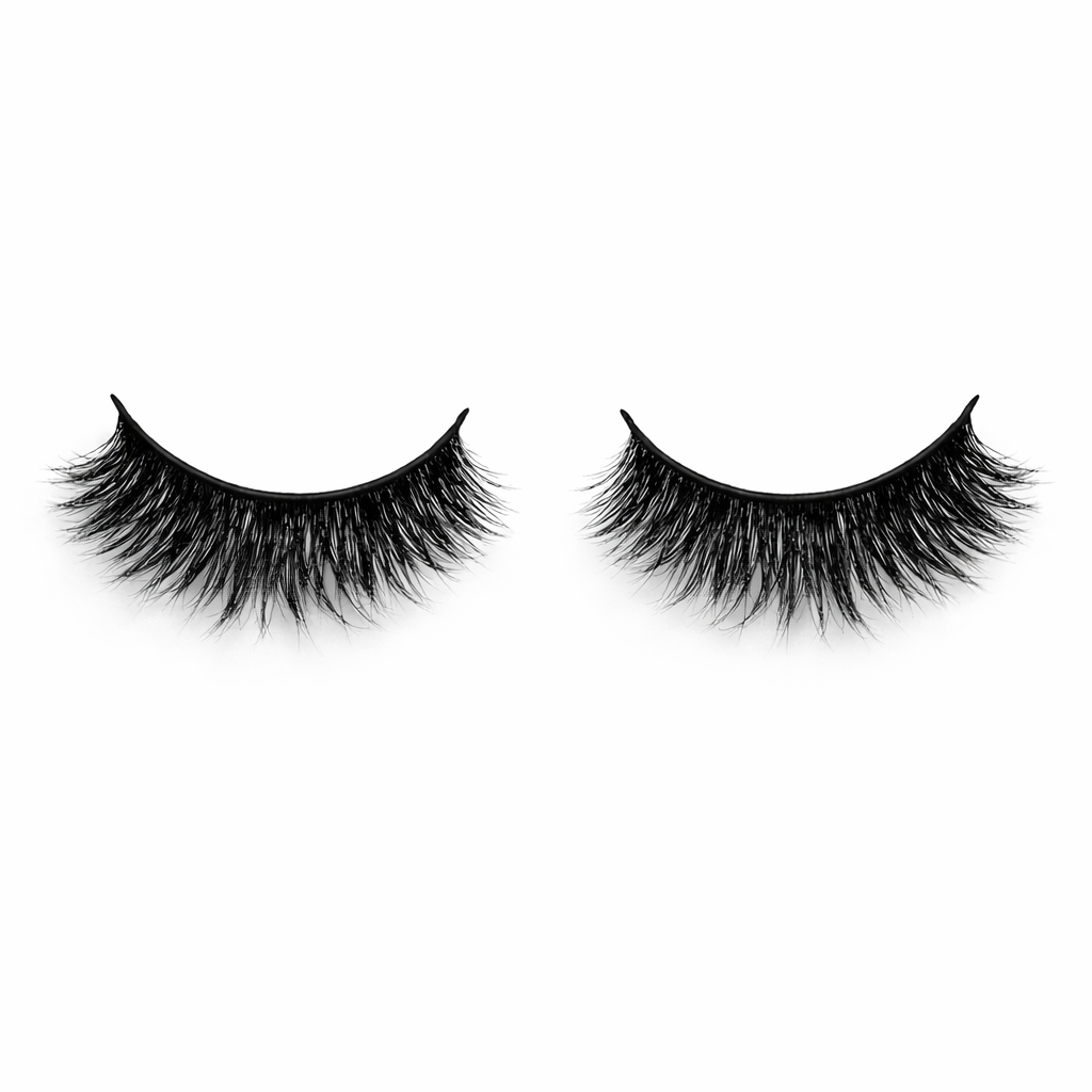 Cherry Temptation Wispy Faux Mink Lashes – Dramatic Fluffy Cat Eye Strip Lashes, Lightweight Reusable Glam Eyelashes