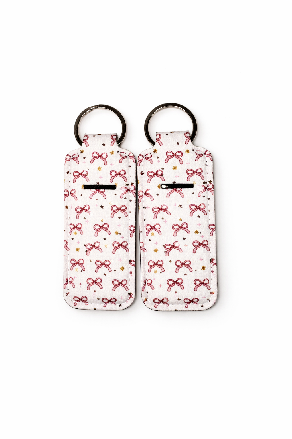 Cherry Lip Balm Holder Keychain | Bow Coquette Keychain | Lip Balm Key Holder | Purse & Backpack Accessory | Gift for Her