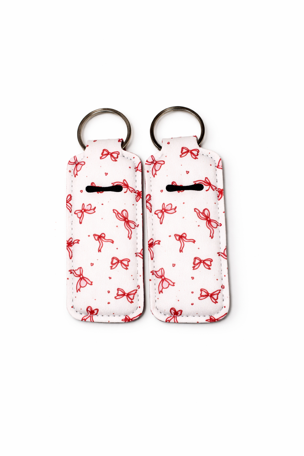 Cherry Lip Balm Holder Keychain | Bow Coquette Keychain | Lip Balm Key Holder | Purse & Backpack Accessory | Gift for Her