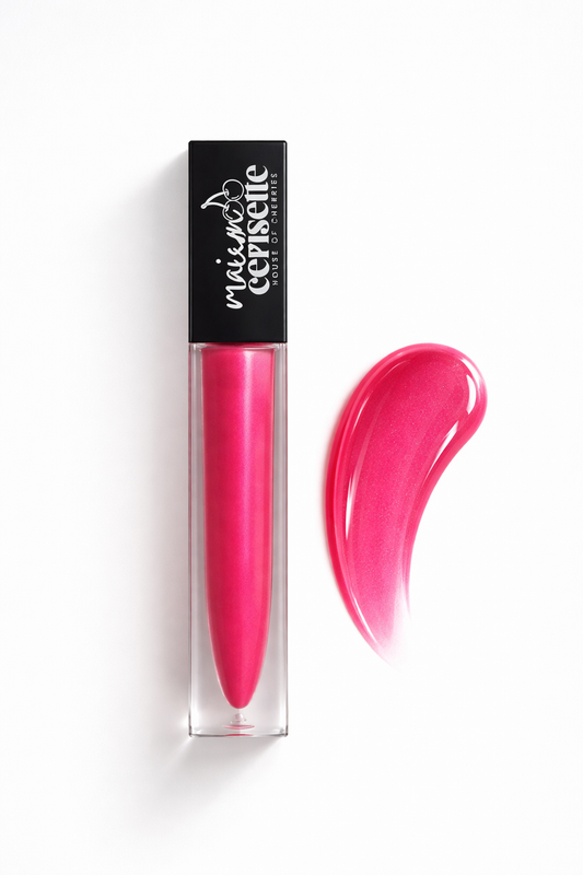 Rose Éclat Lip Gloss, Soft Rose Gloss, High Shine Non Sticky Lip Gloss, Everyday Glam Makeup